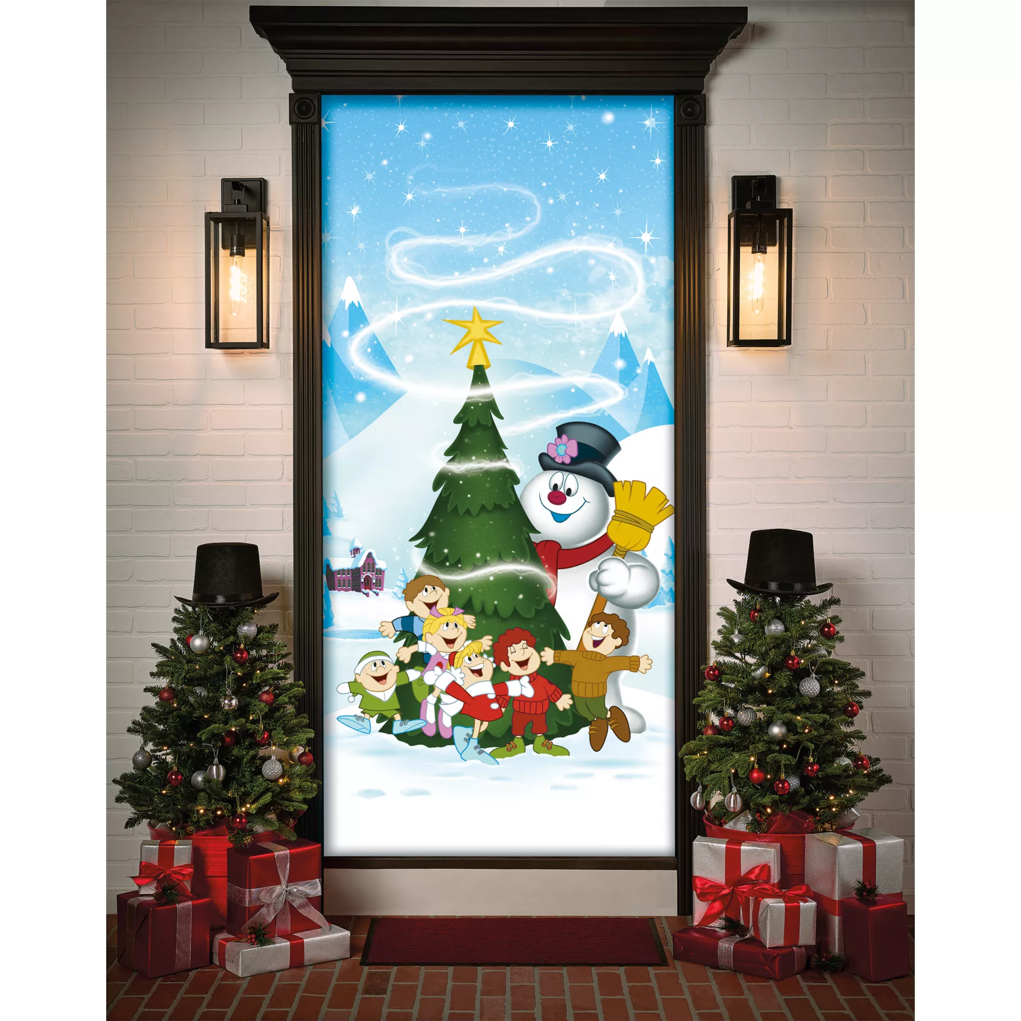 Frosty and Friends Door Cover - Frosty the Snowman at Spirit Halloween
