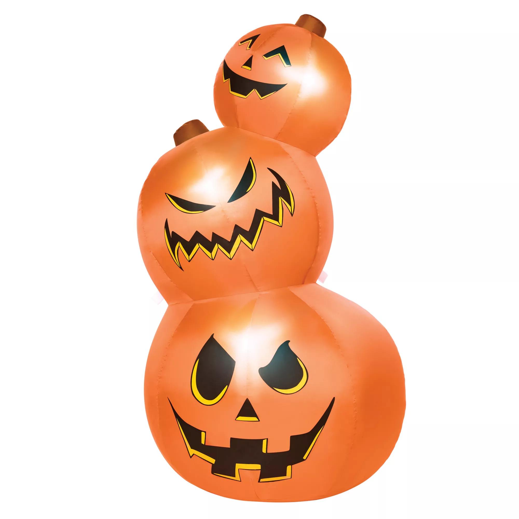 3 Ft 11 In Light-Up Pumpkin Tower Inflatable Decoration at Spirit Halloween