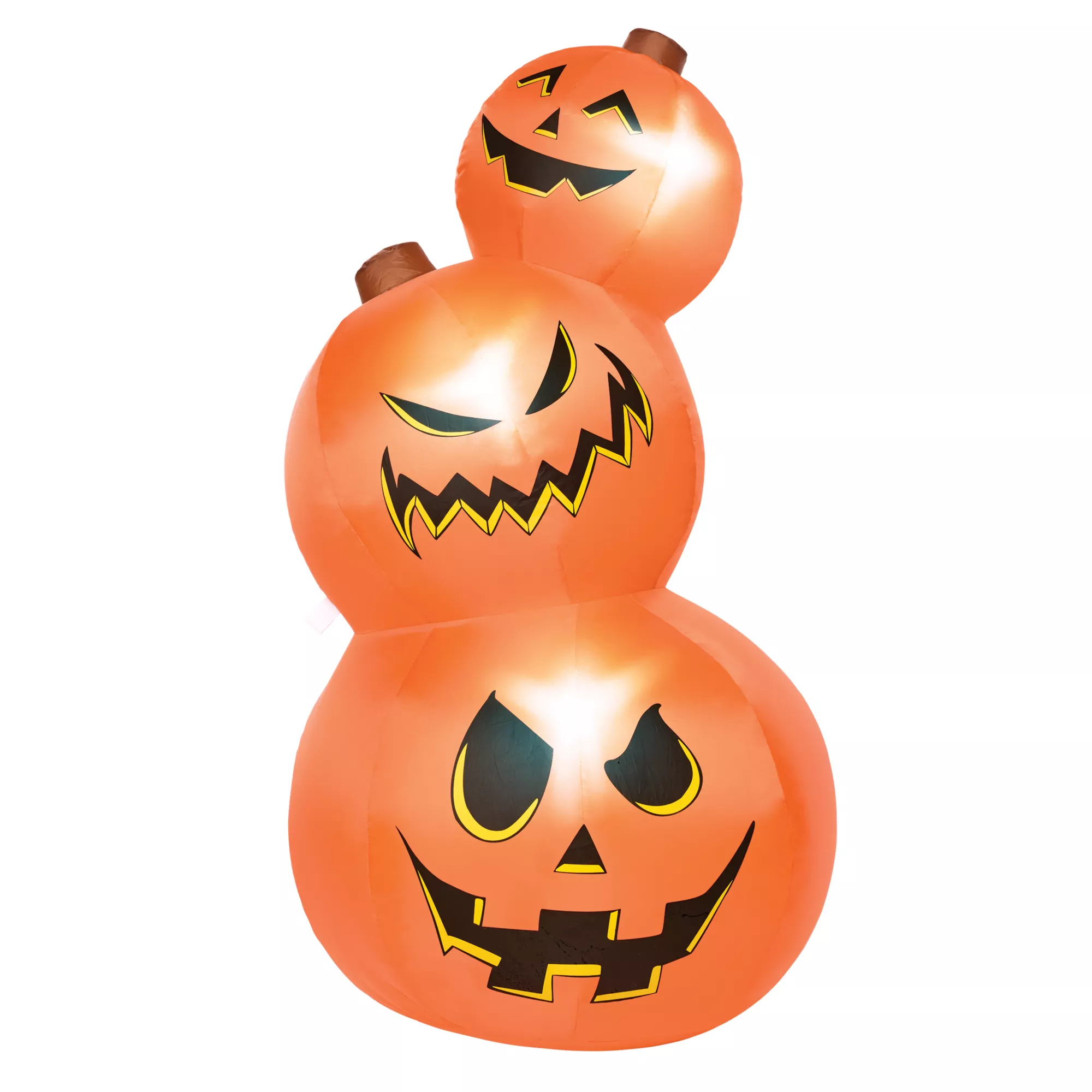 3 Ft 11 In Light-Up Pumpkin Tower Inflatable Decoration at Spirit Halloween