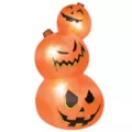 3 Ft 11 In Light-Up Pumpkin Tower Inflatable Decoration at Spirit Halloween