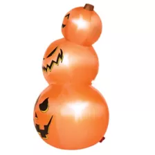 3 Ft 11 In Light-Up Pumpkin Tower Inflatable Decoration at Spirit Halloween