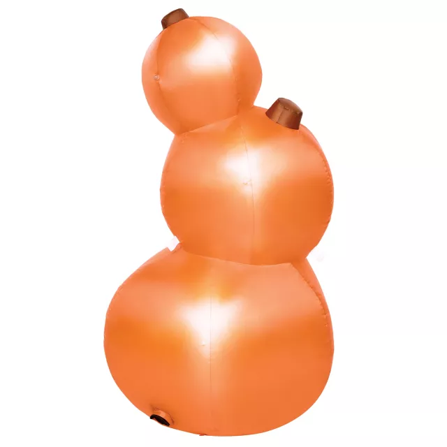 3 Ft 11 In Light-Up Pumpkin Tower Inflatable Decoration at Spirit Halloween