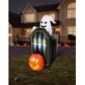 4 Ft 2 In Light-Up Animated Tombstone Ghost Inflatable Decoration at Spirit Halloween