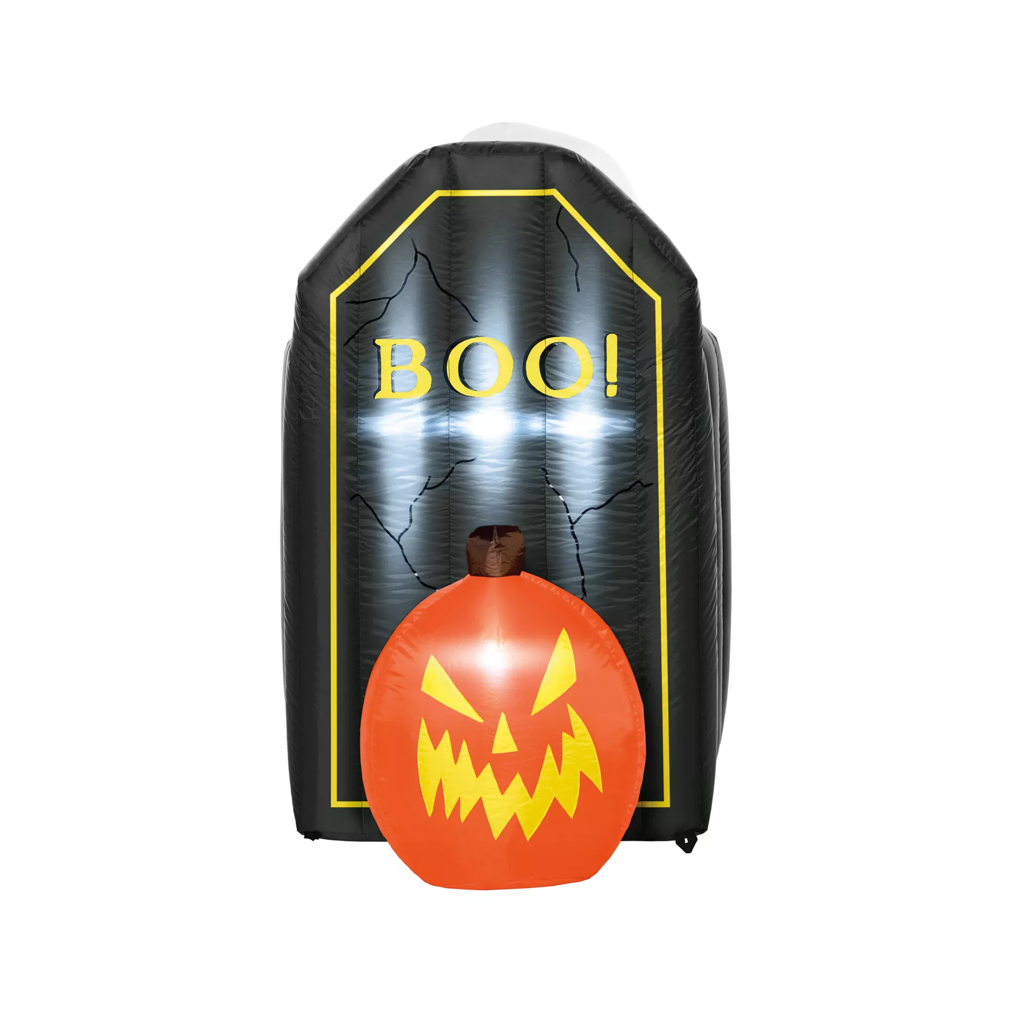 4 Ft 2 In Light-Up Animated Tombstone Ghost Inflatable Decoration at Spirit Halloween