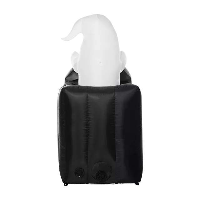 4 Ft 2 In Light-Up Animated Tombstone Ghost Inflatable Decoration at Spirit Halloween