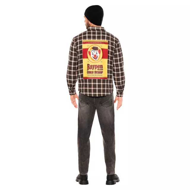 Adult Clown in a Cornfield Flannel Shirt at Spirit Halloween
