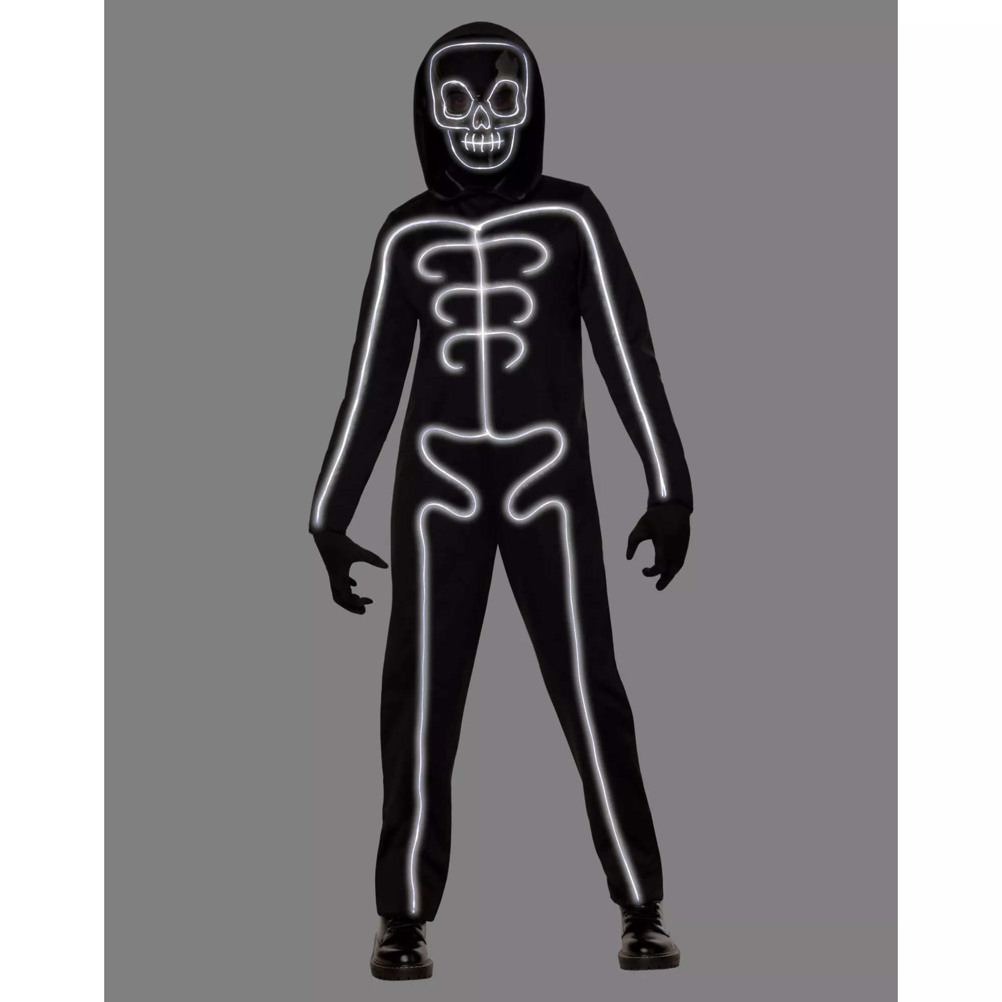 Kids Light-Up White Skeleton Stick Figure Costume at Spirit Halloween