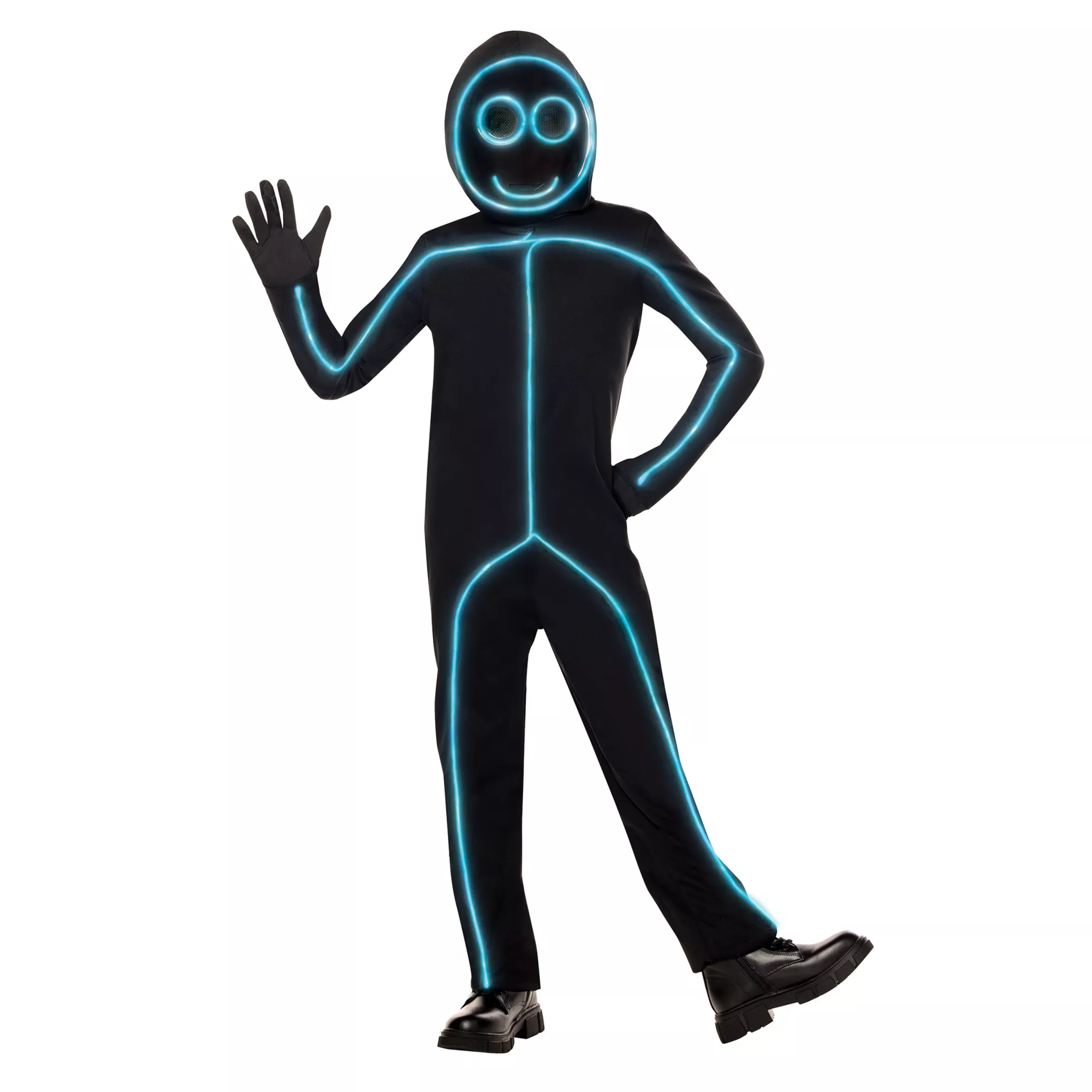 Kids Light-Up Blue Stick Figure Costume at Spirit Halloween
