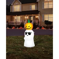 4 Ft Ghost and Pumpkin Inflatable Decoration at Spirit Halloween