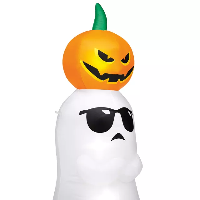 4 Ft Ghost and Pumpkin Inflatable Decoration at Spirit Halloween