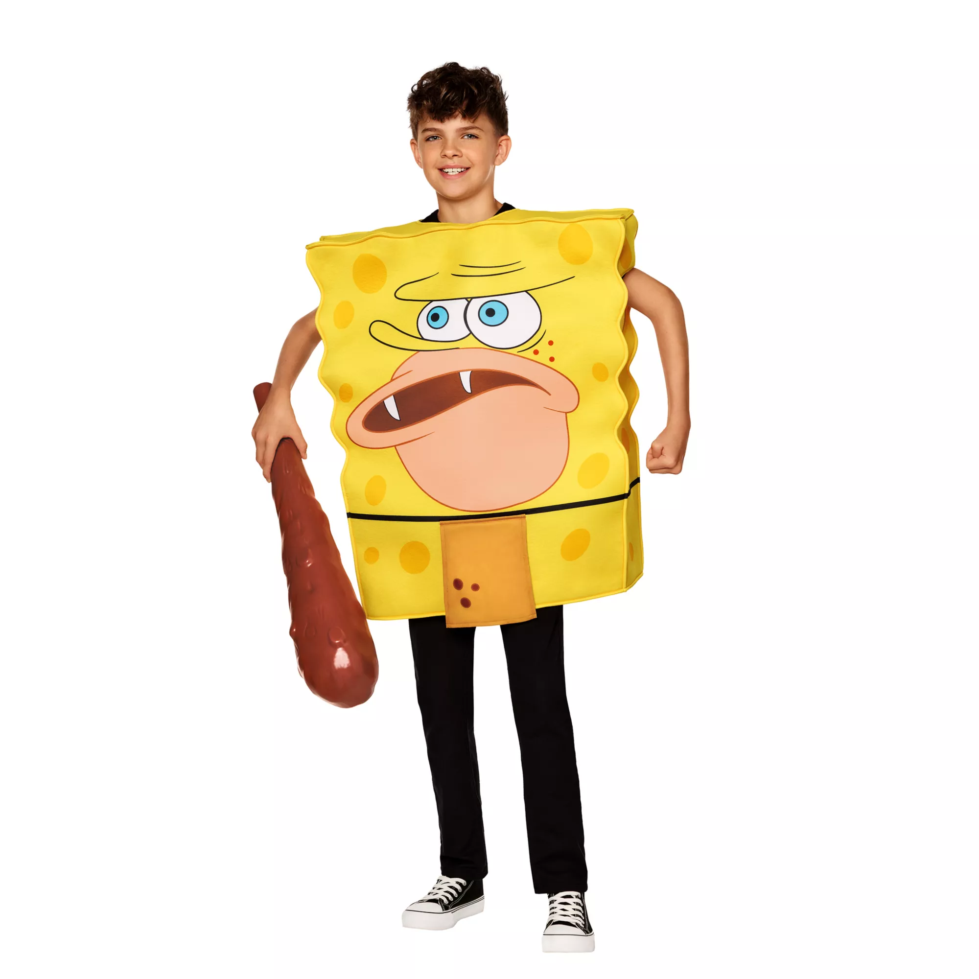 Kids SpongeBob SquarePants Caveman 3D Costume at Spirit Halloween