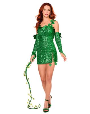 poison ivy formal dress Adult Ruched Costume batman poison ivy costume