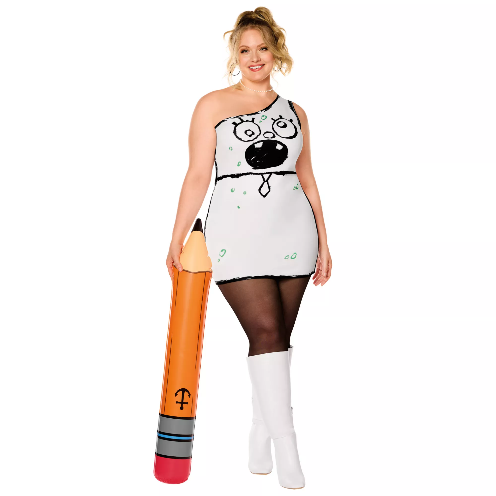 Adult DoodleBob Dress Costume - SpongeBob SquarePants at Spirit Halloween