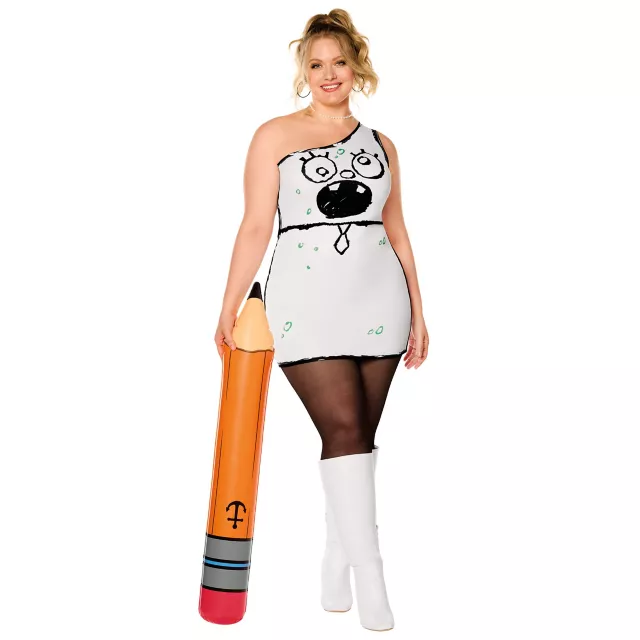spongebob dress H-K4-2 Girls Book Week Costume Sponge Bob EASY CARE Super soft material provides a great look and feel your little one will love and is easy to care for SpongeBob SquarePants Women's Halloween Costume