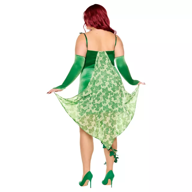 Adult Poison Ivy Ruched Dress Costume - DC Villains at Spirit Halloween