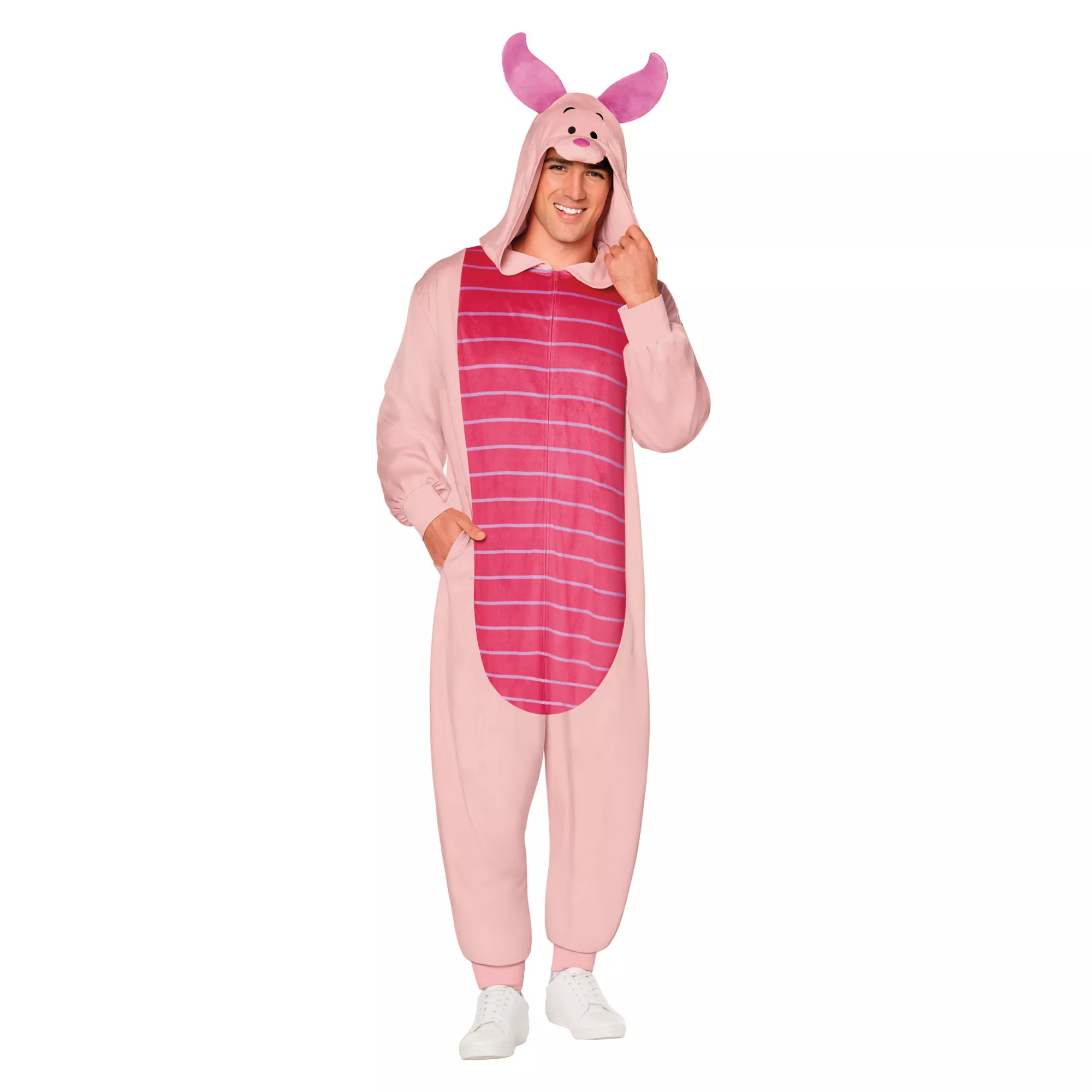 Adult Piglet Jumpsuit Costume - Winnie the Pooh at Spirit Halloween