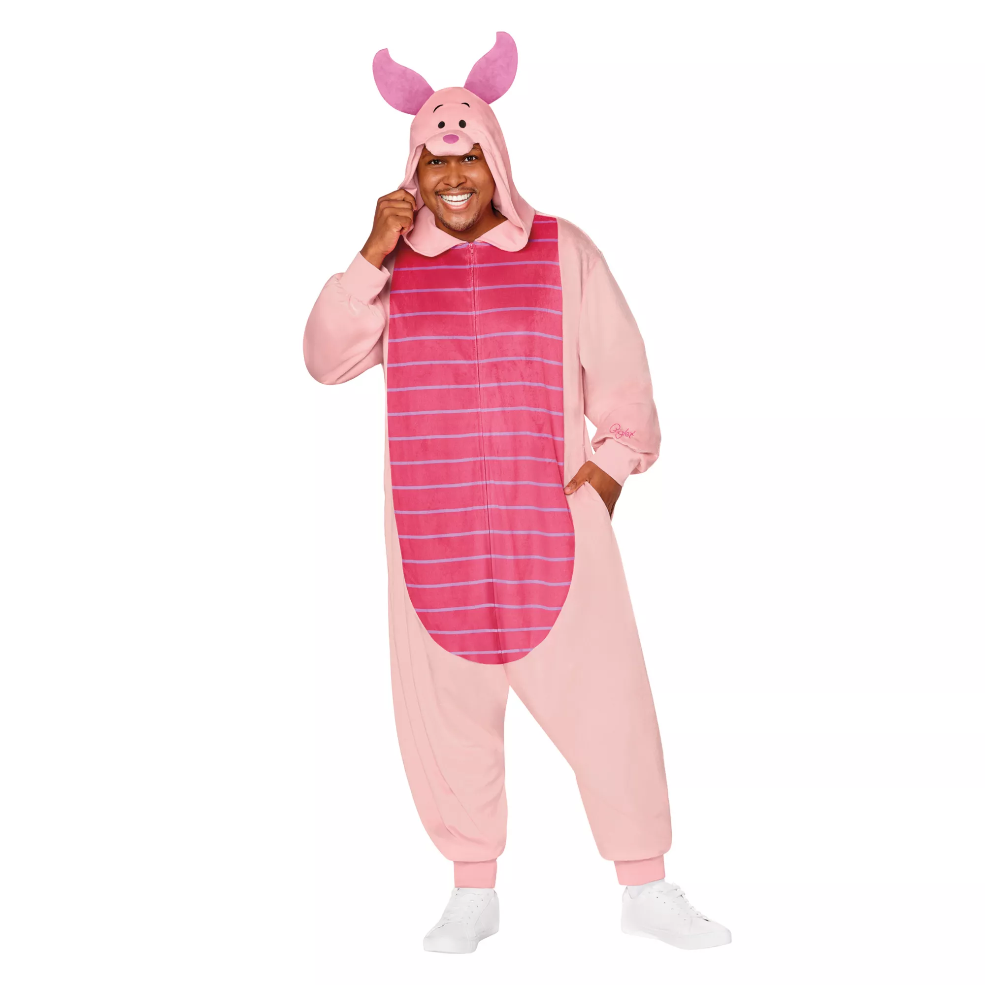 Adult Piglet Jumpsuit Costume - Winnie the Pooh at Spirit Halloween