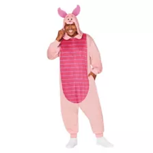Adult Piglet Jumpsuit Costume - Winnie the Pooh at Spirit Halloween