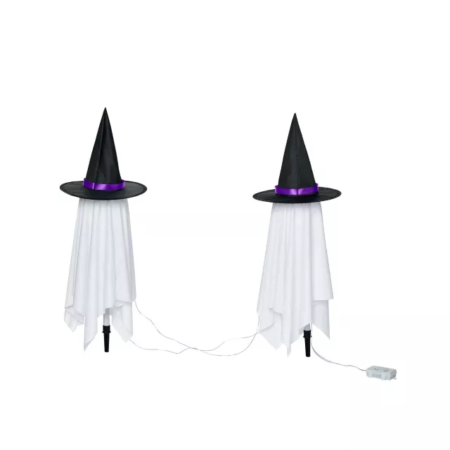 Light-Up Witchy Ghost Pathway Markers - 3 Pack at Spirit Halloween