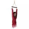 Half Body Hanging Female Zombie at Spirit Halloween