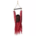 Half Body Hanging Female Zombie at Spirit Halloween