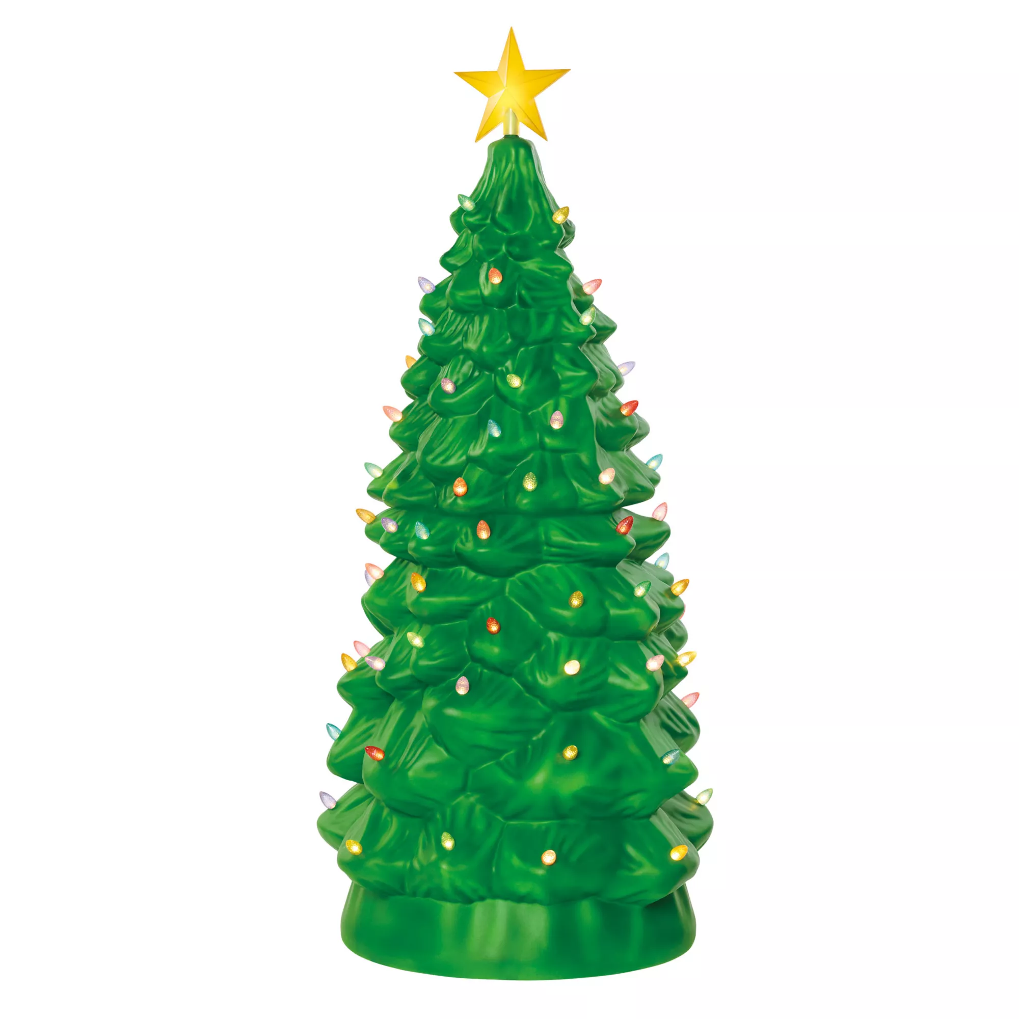 3 Ft 10 In Light-Up Blow Mold Green Christmas Tree at Spirit Halloween