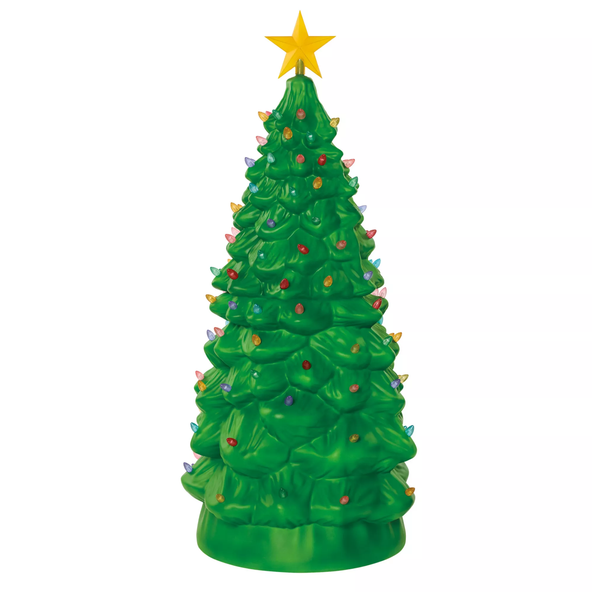3 Ft 10 In Light-Up Blow Mold Green Christmas Tree at Spirit Halloween