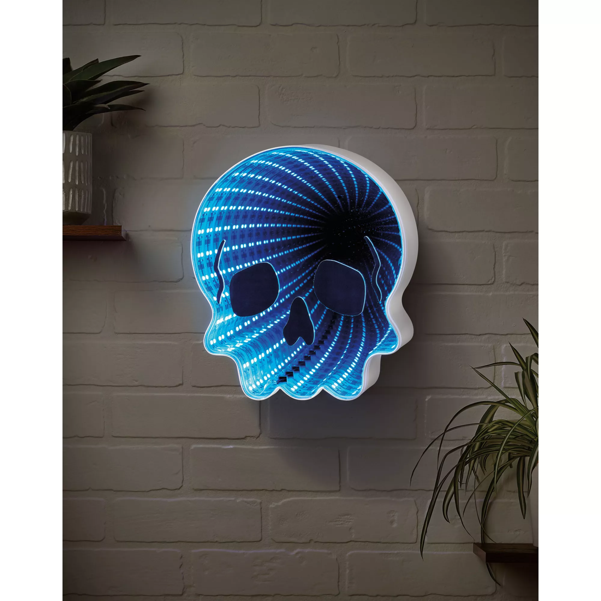 Light-Up Skull Infinity Mirror at Spirit Halloween