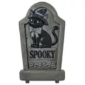Black Cat Tombstone and Stakes Set at Spirit Halloween