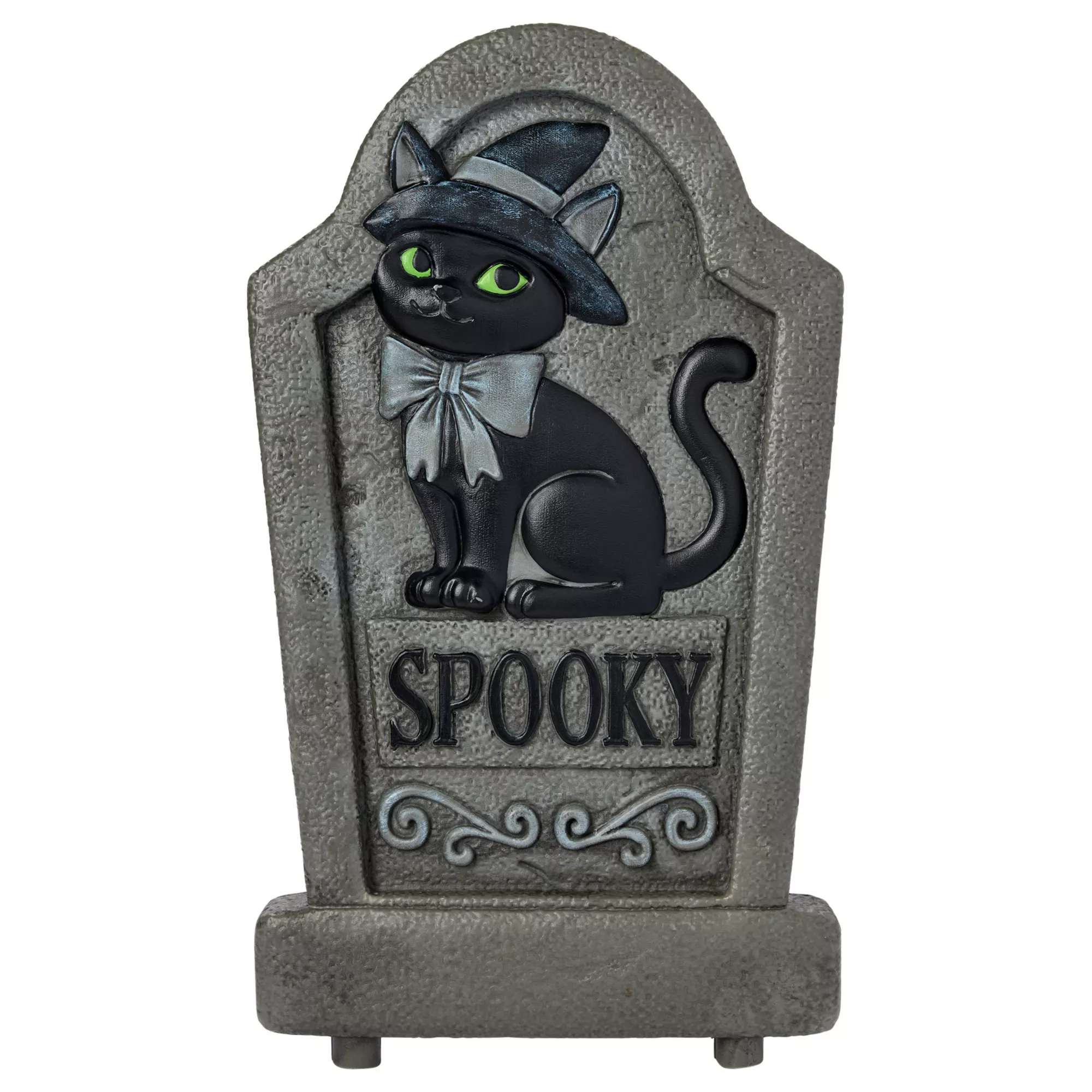Black Cat Tombstone and Stakes Set at Spirit Halloween