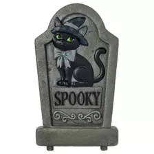 Black Cat Tombstone and Stakes Set at Spirit Halloween