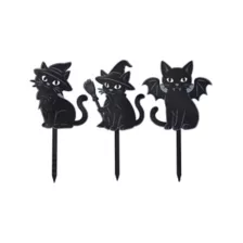 Black Cat Tombstone and Stakes Set at Spirit Halloween
