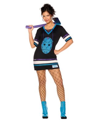 Adult Ghost Face Jersey Dress Costume