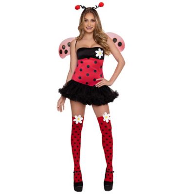 red dress lady bugs bunny Adult Ladybug Girl Costume disney jessica rabbit