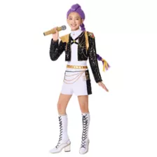 Kids Rumi Golden Dress Costume - KPop Demon Hunters at Spirit Halloween