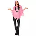 Adult Pink Ghost Poncho at Spirit Halloween