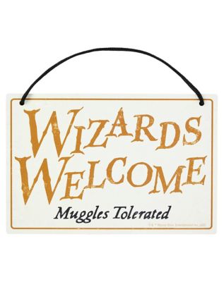 Harry Potter Reversible Muggles Sign - Spirithalloween.com