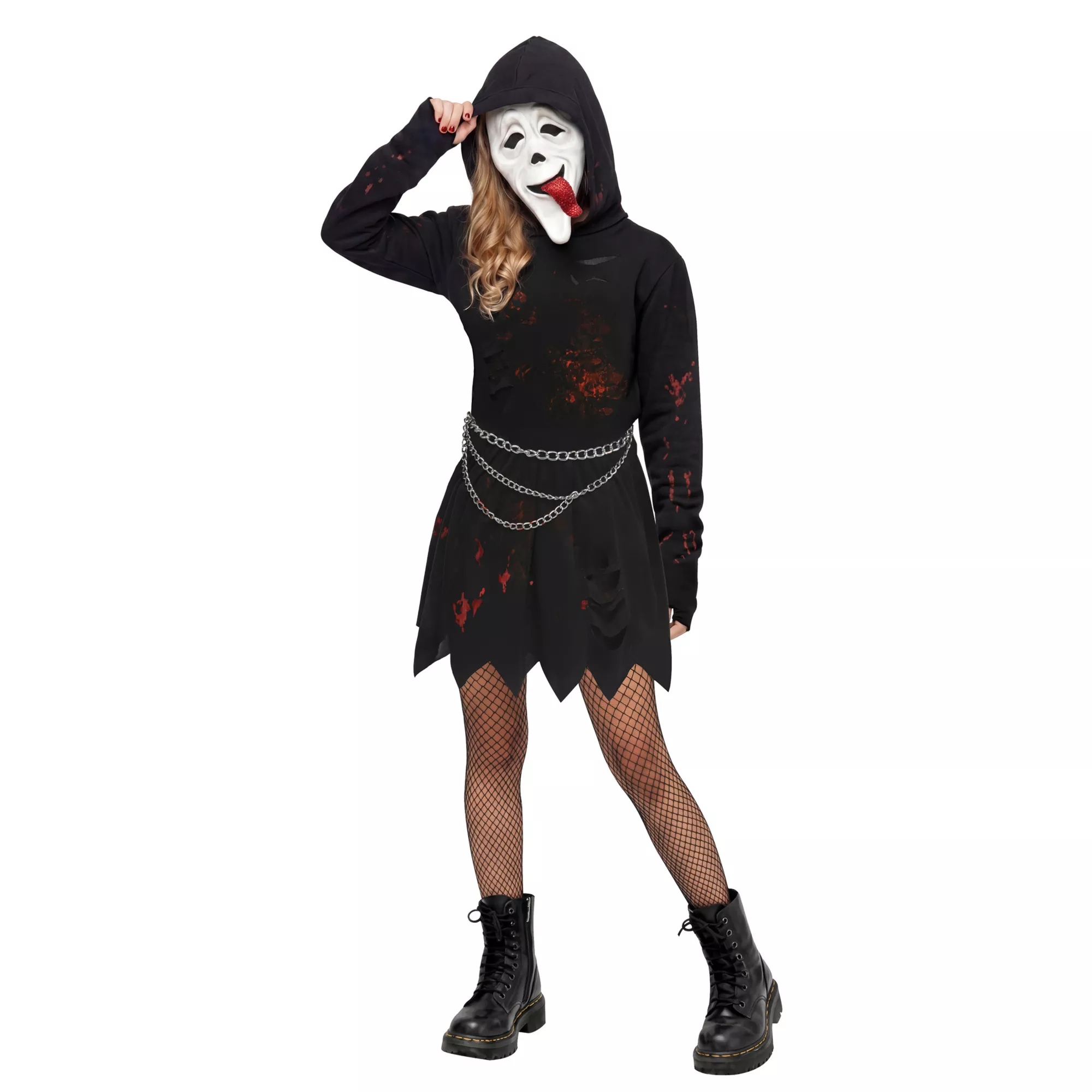 Kids Ghost Face Bling Wassup! Dress Costume at Spirit Halloween