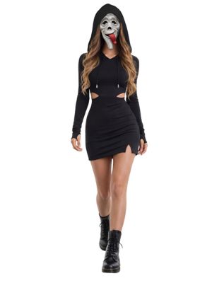 glitter ghost face dress Adult Bling Costume eoysale1226-UPDATE