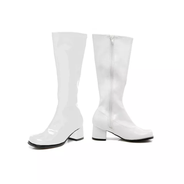 Kids White Go Go Boots