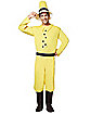 Adult Man in Yellow Hat Costume - Curious George