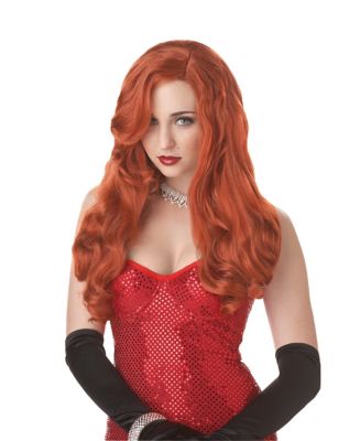 Halloween shop wigs red