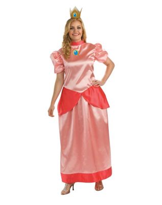Mario Bros. Princess Peach Adult Womens Plus Size Costume ...