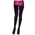 Plus Size Opaque Tights -  Black at Spencer's