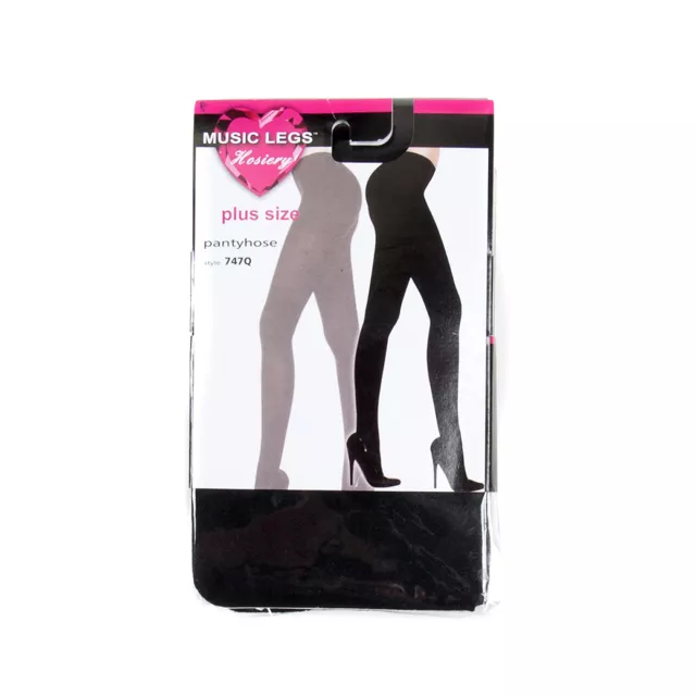 Plus Size Opaque Tights -  Black at Spencer's