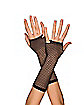 Mini Dimaond Net Black Child Gloves