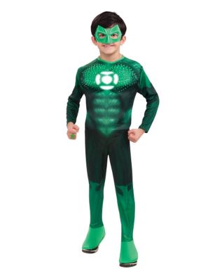 Green Lantern Hal Jordan Deluxe Light-Up Child Costume - Spirithalloween.com