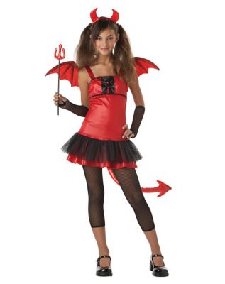 Devil Girl Tween Costume - Spirithalloween.com