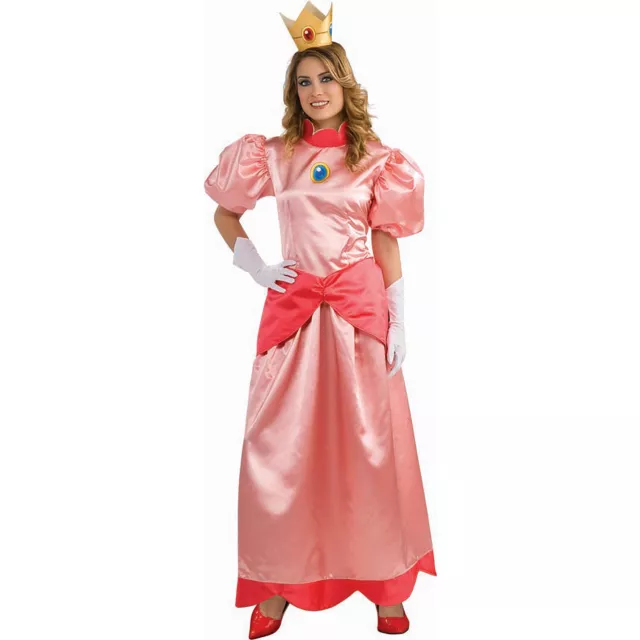 Mario Bros. Princess Peach Deluxe Adult Womens Costume ...