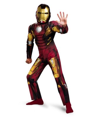 Kids Muscle Mark 7 Iron Man Costume - Avengers - Spirithalloween.com